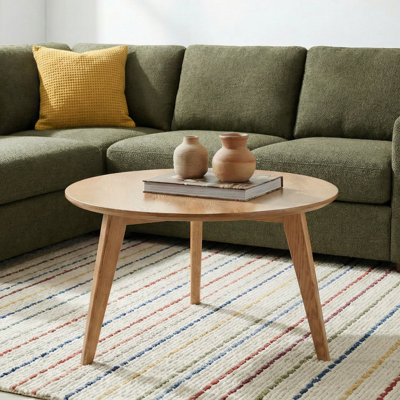 Fjord 29.5"W Solid Oak Coffee Table