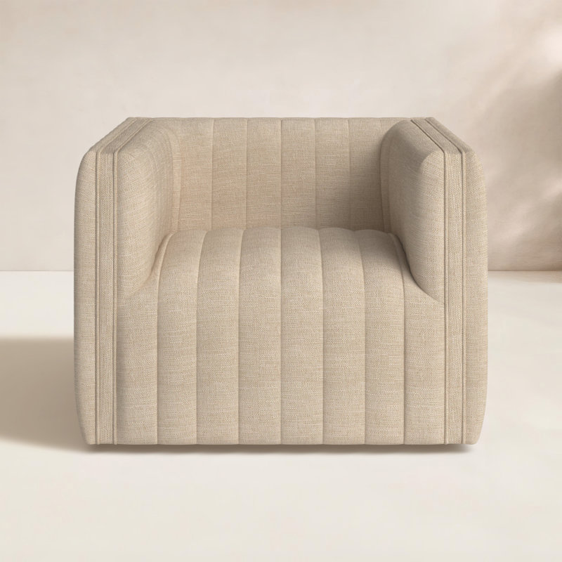 Augustine Outdoor Swivel Lounge Chair, Casa Cream