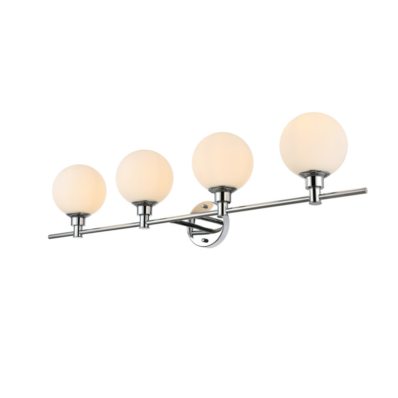 Carmie Dimmable Vanity Light, Chrome, 4 Lights