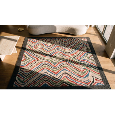 Tapis crocheté de style pièce