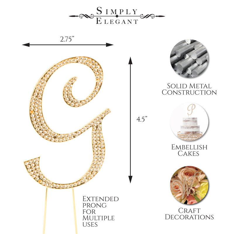 Surmatelas à gâteaux rhinestone g ", Or