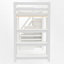 Lit mezzanine avec garde-robe intégré et tablettes-794185979