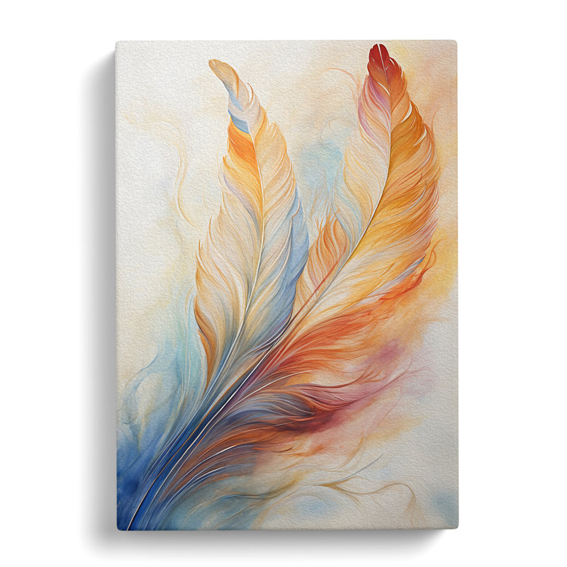 Feather Abstract - Print, 76cm H x 50cm W x 3cm D