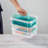 Sterilite Convenient Home 3-Tiered Stack Carry Storage Box, Clear