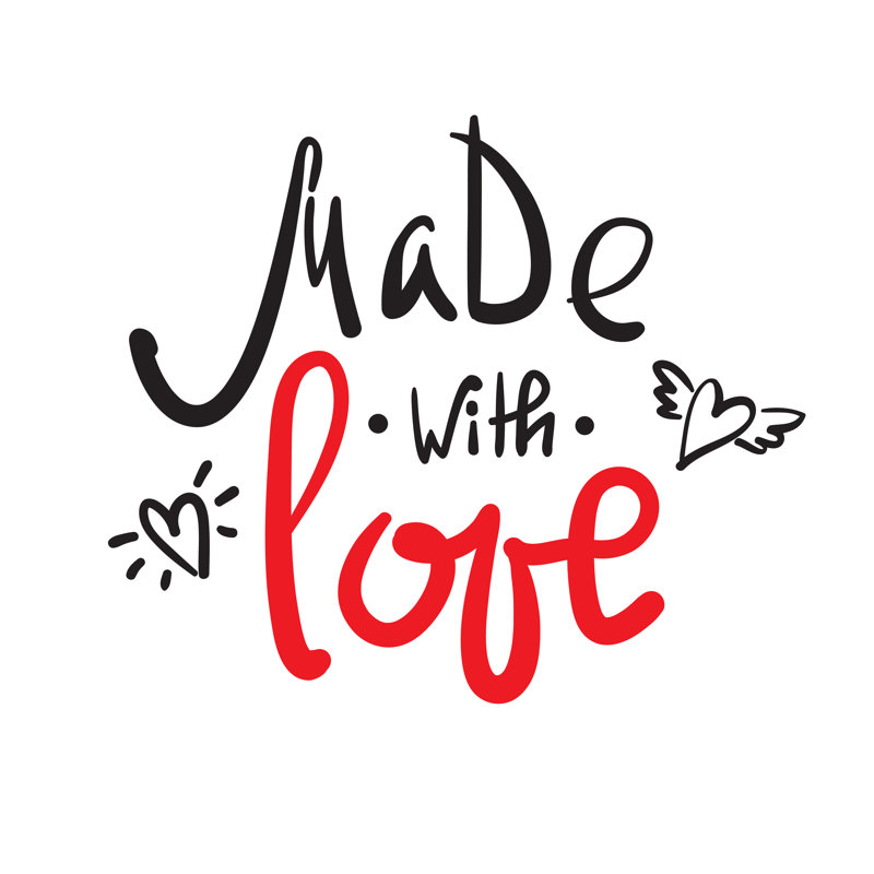 Beautiful Lettering - Wrapped Canvas Print, 30cm H x 30cm W x 3.8cm D