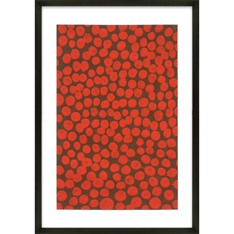 Salsa On Brown Painting by Michela Sorrentino, Black, 20" H x 14" W x 1.25" D