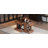 Closet Island With 6 Drawers, Wardrobe Armoire Bedroom Island With Glass Display Top And Open Shelves, Jewelry Storage Vanity Island With Compartments, Walk-In Closet Island For Cloakroom-903545004