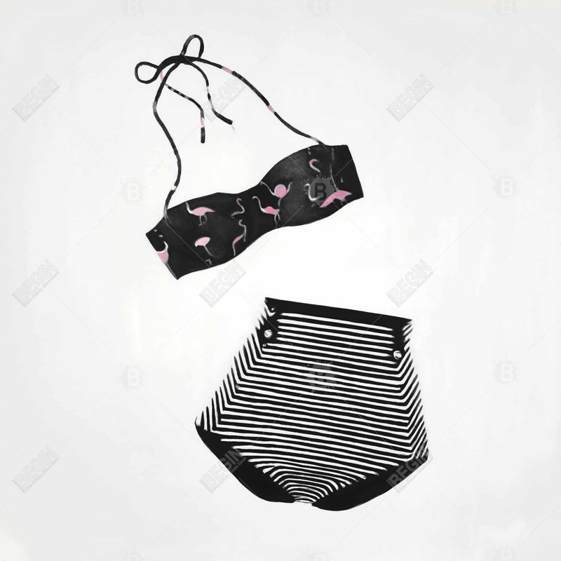 «Vintage Women Swimsuit», H 24 po x l 24 po