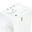 Meuble-lavabo rétro classique de 61 cm (24 po) avec lavabo en céramique lisse, structure en bois massif, porte à fermeture amortie, rangement latéral, étagères à 2 niveaux, trous prépercés pour la robinetterie, trop-plein fini, autoportant