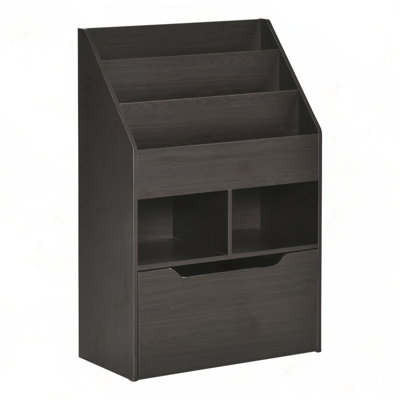 Bookcase Multi-Shelf Rack Organizer with Storage Drawer for Books