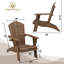 Ensemble de 2 chaises Adirondack pour l'extérieur, surdimensionné et résistant aux intempéries-526142696-510571921