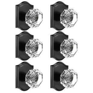 Crystal Door Knobs (Set of 6)