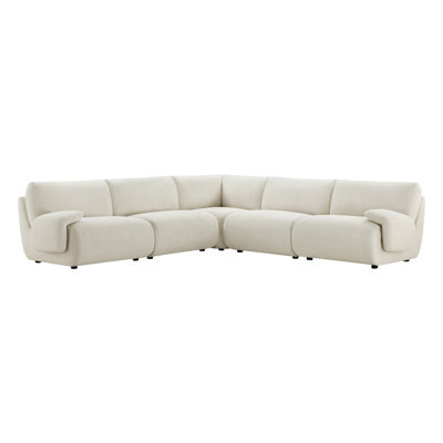 Vickey  5 - Piece 118" L-Shaped Upholstered Modular Sectional