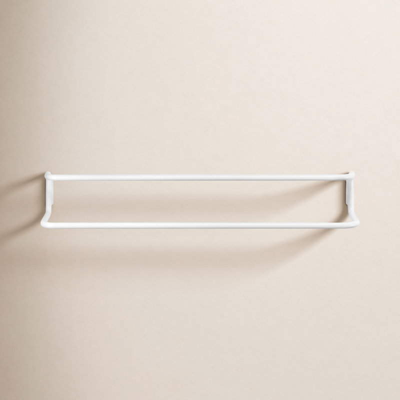 Porte-serviettes mural simple 23,6 po Modo, Blanc