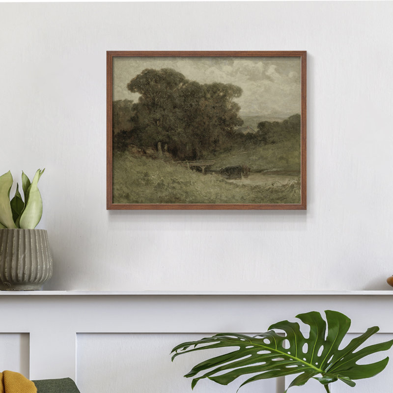 Paysages rétro-DCCXV-reproduction encadrée, H 11 po x l 14 po