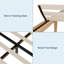 Structure de lit plateforme en bois grand, 11,8 po, support à lattes, silencieux, assemblage facile-1790741657-1790741658