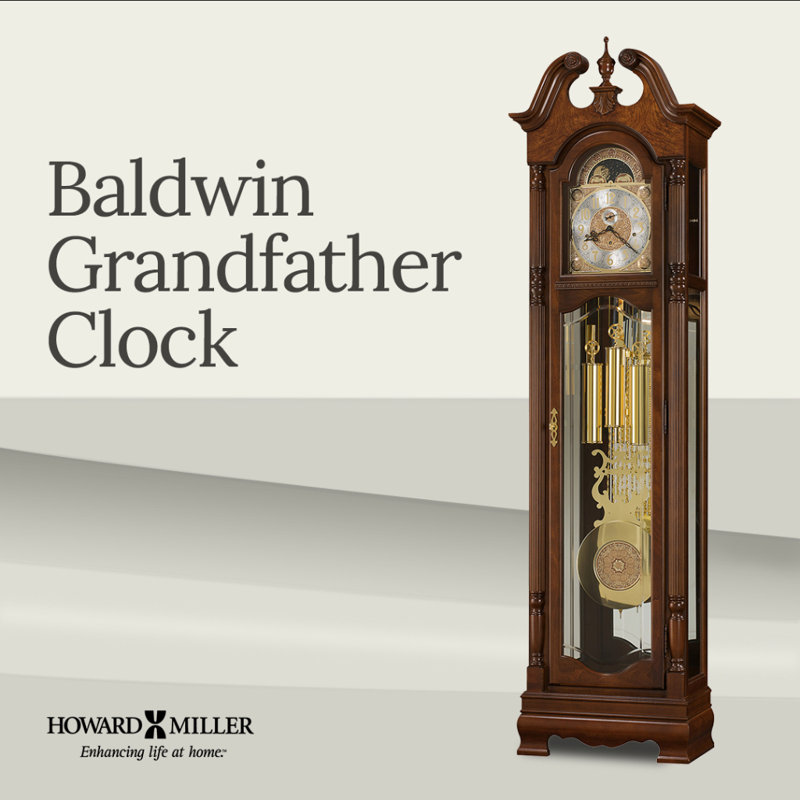 Baldwin 86" Wood Grandfather Clock