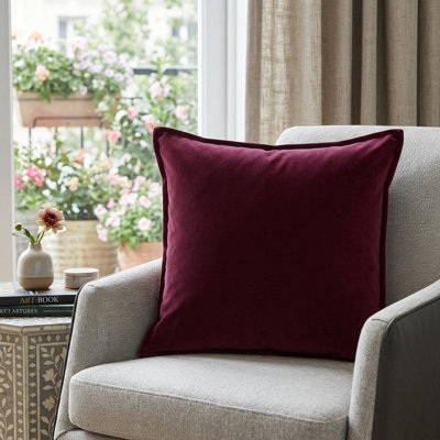 20" Merlot Cotton Throw Pillow