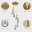 Luminaires suspendus Raindrop pour îlot de cuisine Luminaires suspendus en forme de goutte d'eau en verre transparent pour salle à manger, porche, couloir, salon-104429208