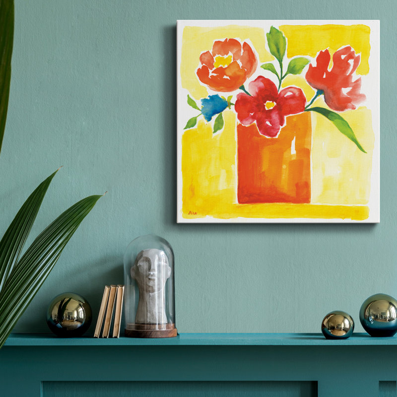 «Sunny Day Bouquet II», reproduction d'art sur toile tendue, H 10 po x l 10 po x P 1,5 po
