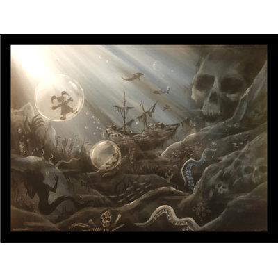 «Underwater Nightmares», reproduction de peinture acrylique