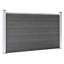 Jamaal 105.0036cm H x 353.0092cm W Black Composite Fence Panels