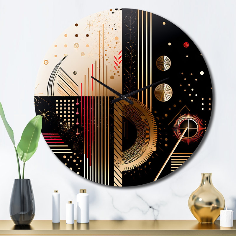 Horloge murale boho chic, Grand