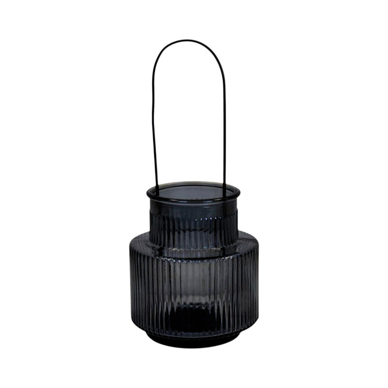 Cool Grey Large Candle Holder with Handle