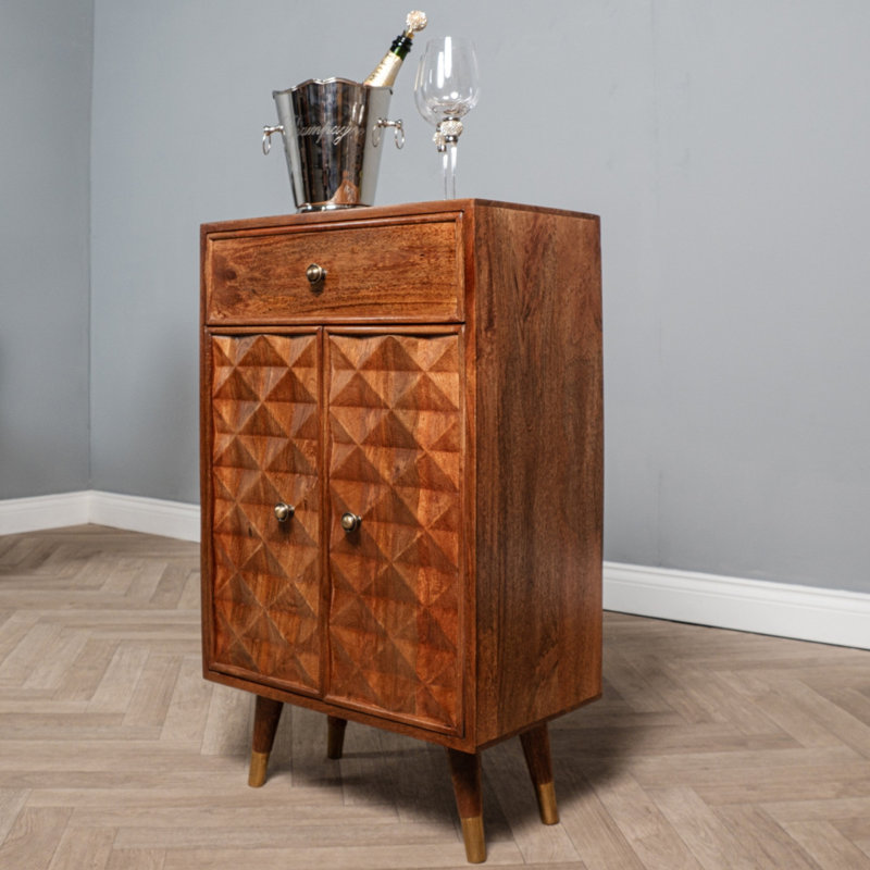 Cochecton 55 Cm Wide 1 Drawer Solid Wood Sideboard