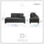Chaise longue Melodica moderne et contemporaine de 75 po avec revêtement en tissu texturé, coussin de dossier réversible et ressorts ensachés en mousse de qualité supérieure-1971410811