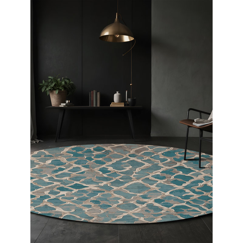 Tapis gris soyeux et moelleux, Rectangle 5 pi x 7 pi