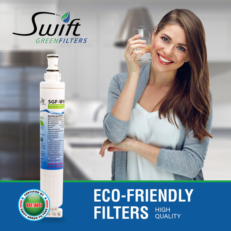 SGF-W10 Compatible Refrigerator Water Filter for 4396701, EDR6D1, FILTER 6, 46-9915