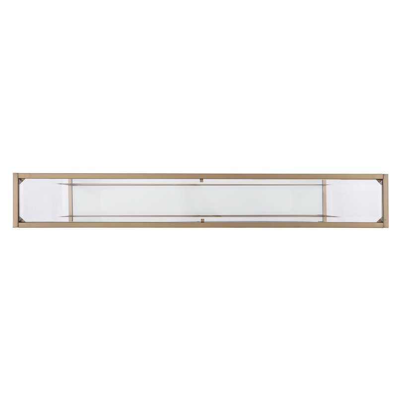 Charlie-Adam 56'' Console Table, Gold, Clear, 29" H x 56" W x 8" D