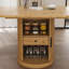 Table de salle à manger extensible ovale avec rangement à 2 niveaux-2064249738