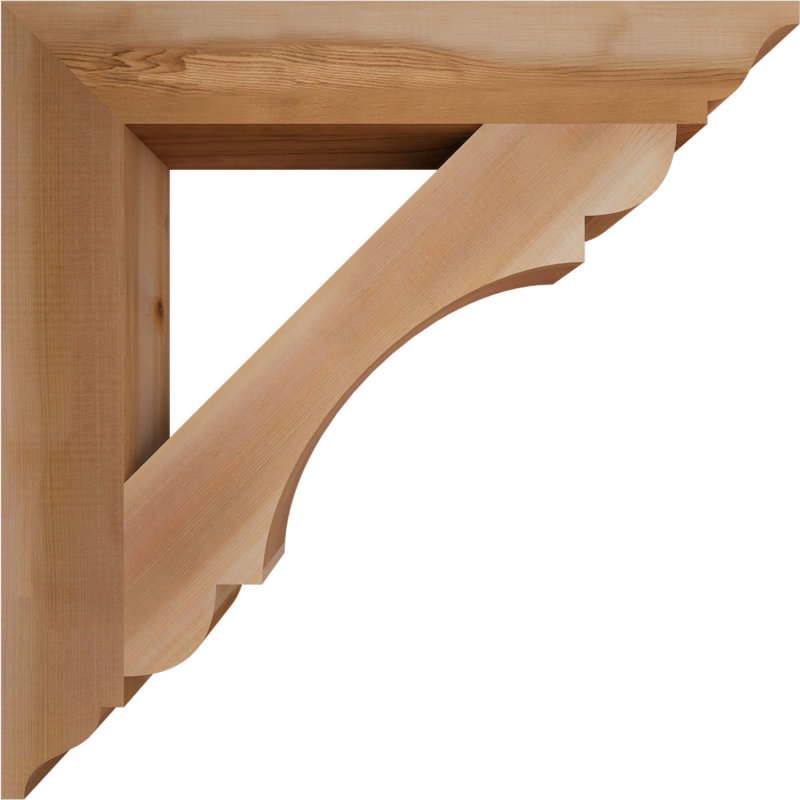 Support olympique traditionnel, H 26 po x l 3,5 po x P 26 po, Cèdre rouge de l'Ouest (lisse)