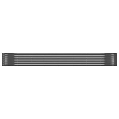  Garden Raised Bed Anthracite Powder-Coated Steel Large Durable