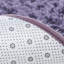 Tapis ovale gris / mauve 2 pi 6 po x 5 pi 3 po Sechrist
