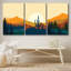 «Southwest Desert Plant Mountain Landscape Nature», impression numérique sur toile 3 pièces-94433892-119461085-94433891