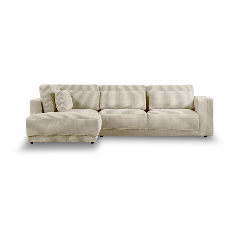 Kynston 4 Seater Sofa & Chaise, Beach, Left Hand Facing