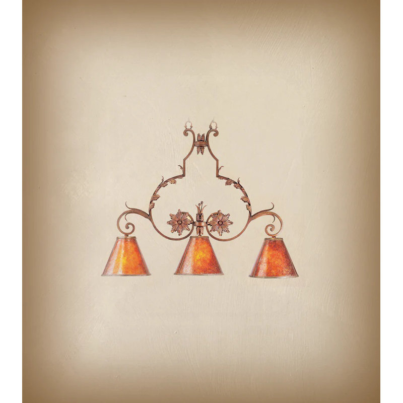 Lustree lustre 3 lumières en fer forgé Grisha