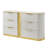 Kingsley Dresser in Gold and White Finish