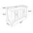 Simple multi-functional storage sideboard cabinet