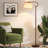 63" Arced Floor Lamp With 3-color Temperature Bulb-1320431071