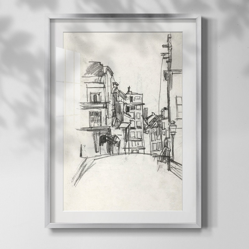 Croquis rétro Lxxvii - impression encadrée