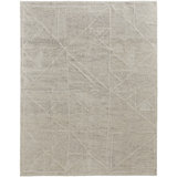Alford Hand Knotted Wool Area Rug in Ivory