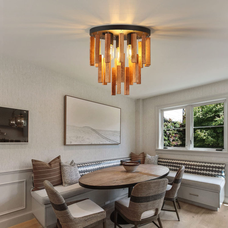 Jehius 3 - Light Black/Brown LED Unique/Statement Pendant