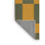 Tapis brun à carreaux lavable à la machine-1203612790
