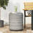 Patio Side Table With Round Top and Magnesium Oxide Base