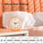 4.5" Analogue Alarm Clock,Small Retro Desk Clock Battery Operated,Slient Metal Table Clock With Light (Orange)