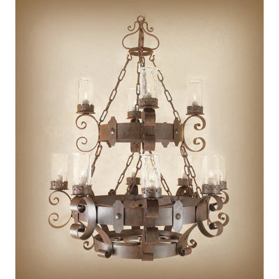 Lorenco 12 - Light Dimmable Tiered Chandelier